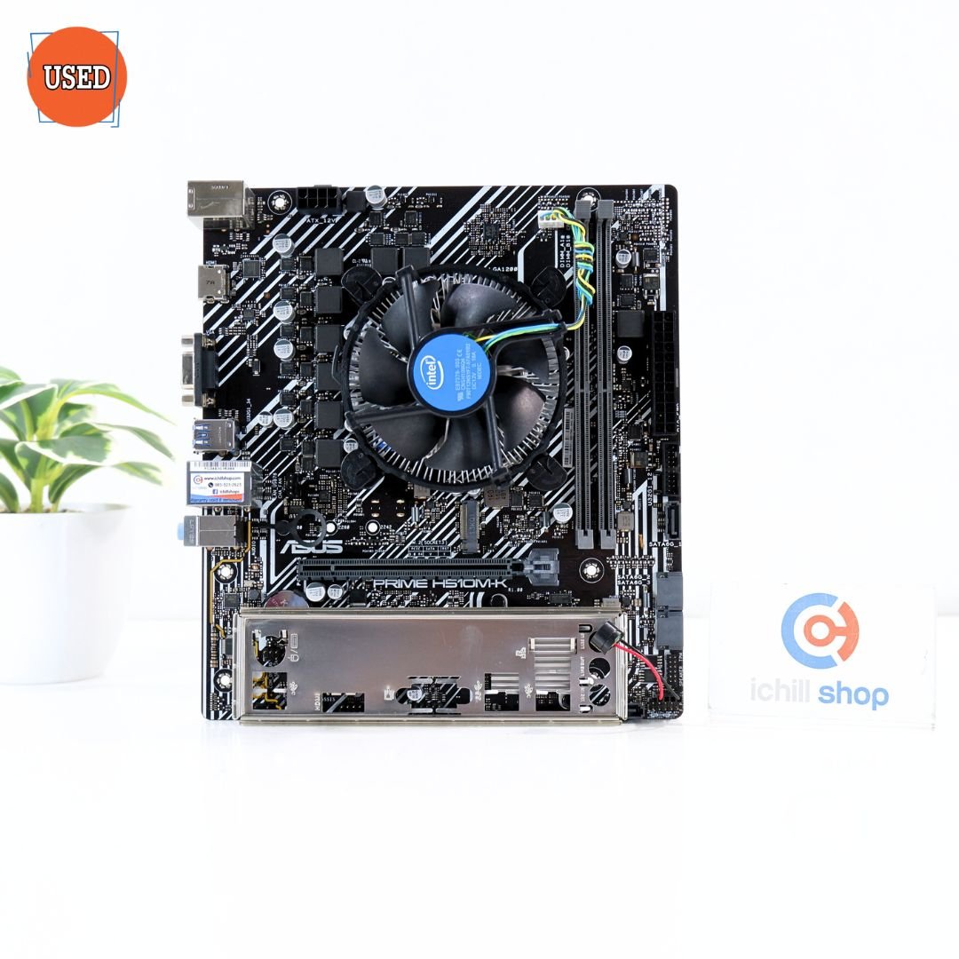 ชุดซีพียูพร้อมเมนบอร์ด CPU : INTEL CORE I5-10400F 2.9 GHz + MB : ASUS PRIME H510M-K P15773