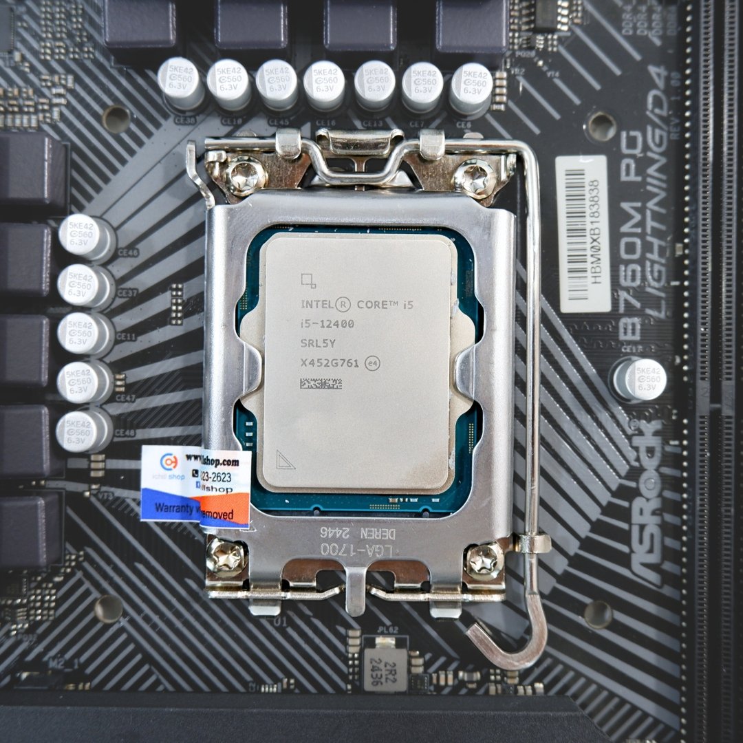 ชุดซีพียูพร้อมเมนบอร์ด CPU : INTEL CORE I5-12400 + MB : ASROCK B760M PG ...