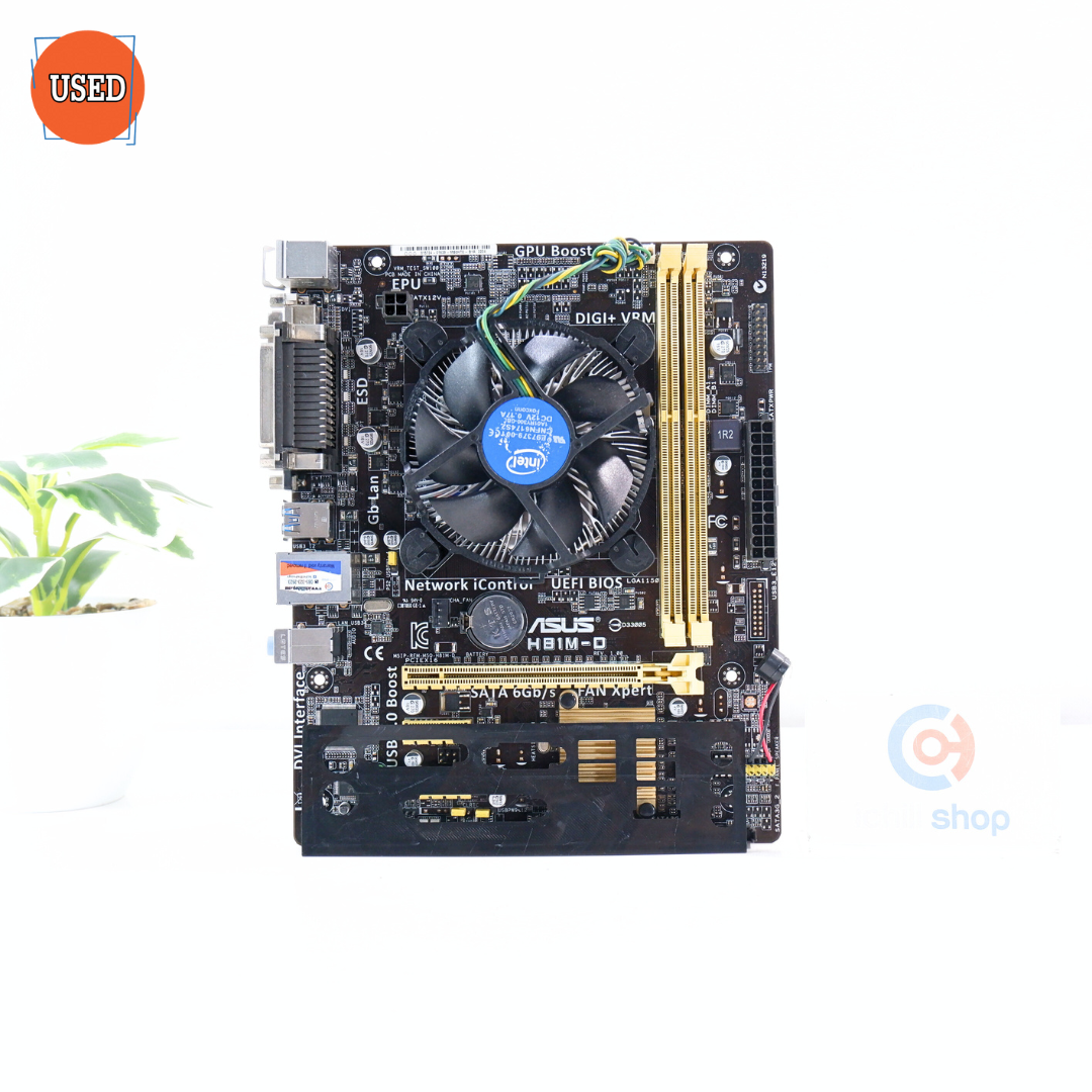 ชุดซีพียูพร้อมเมนบอร์ด CPU: INTEL CORE I5-4690 + MB: ASUS H81M-D P16446