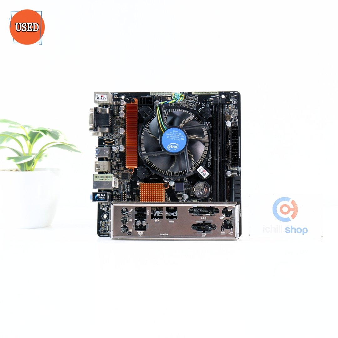 ชุดซีพียูพร้อมเมนบอร์ด CPU: INTEL CORE I5-7400 + MB: ASROCK H110M-DVS P17445