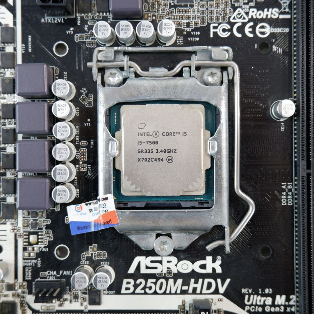 ชุดซีพียูพร้อมเมนบอร์ด CPU : INTEL CORE I5-7500 3.4GHz + MB