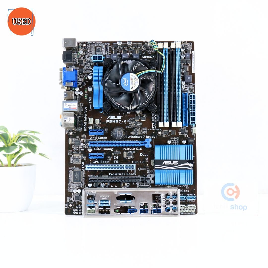 ชุดซีพียูพร้อมเมนบอร์ด CPU : INTEL CORE I7-3770K 3.5 GHz + MB : ASUS P8H67-V P15747
