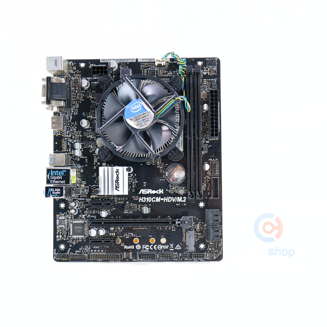 ชุดซีพียูพร้อมเมนบอร์ด CPU: INTEL CORE I7-9700 + MB: ASROCK H310CM