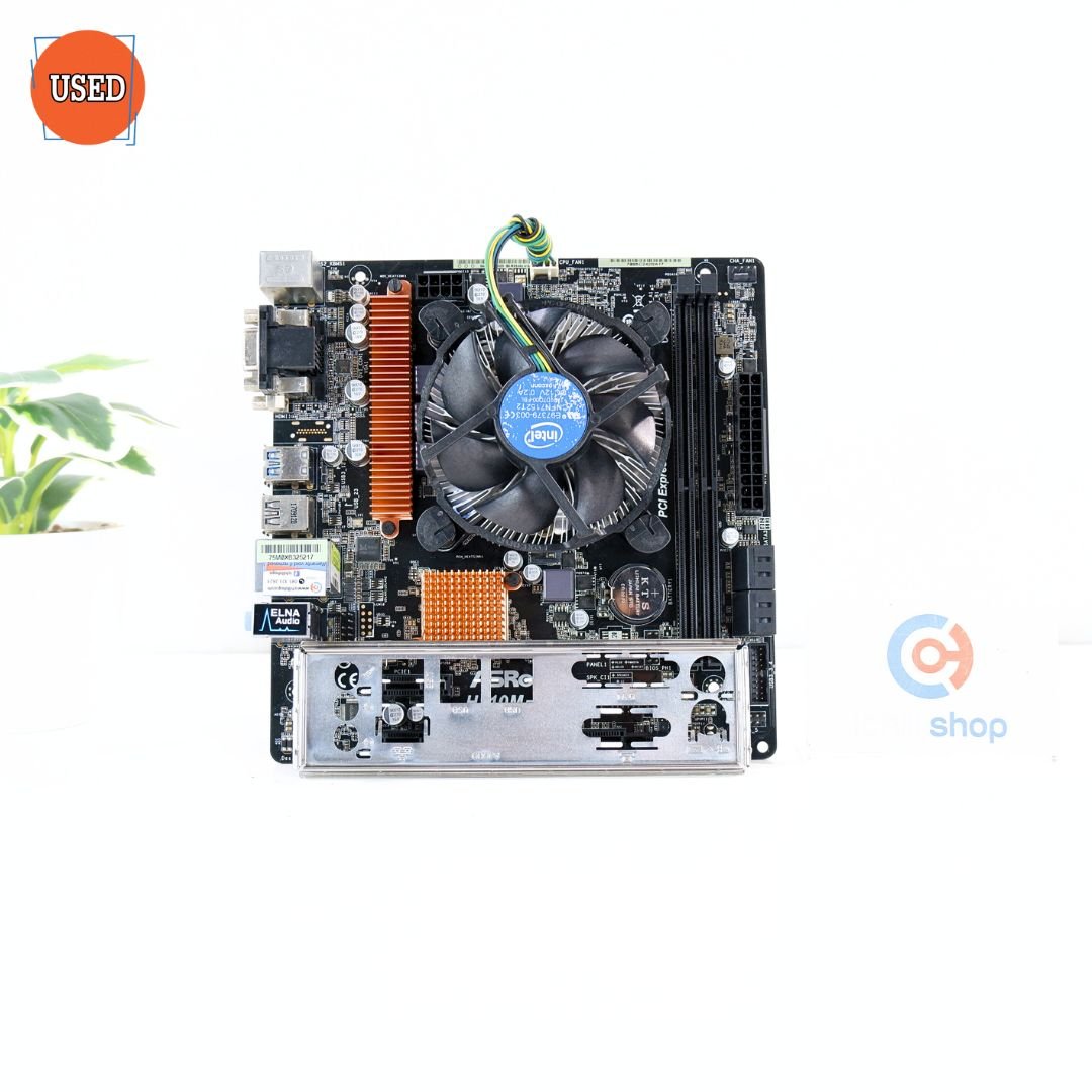 ชุดซีพียูพร้อมเมนบอร์ด CPU : INTEL PENTIUM G4560 3.50 GHz + MB : ASROCK H110M-DVS R3.0 P15985