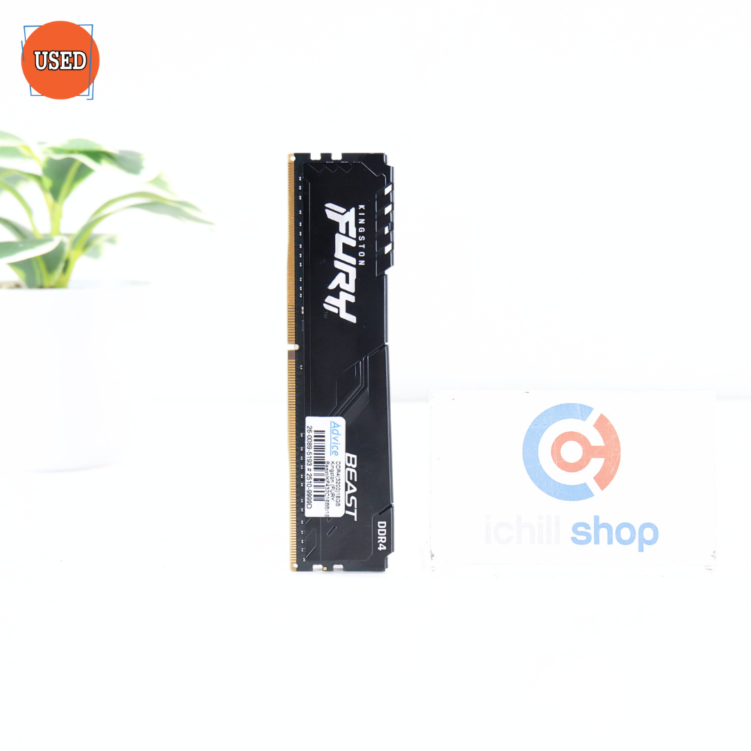RAM (แรม) KINGSTON FURY BEAST DDR4 16GB (16X1) 3200MHz (BLACK) P14663