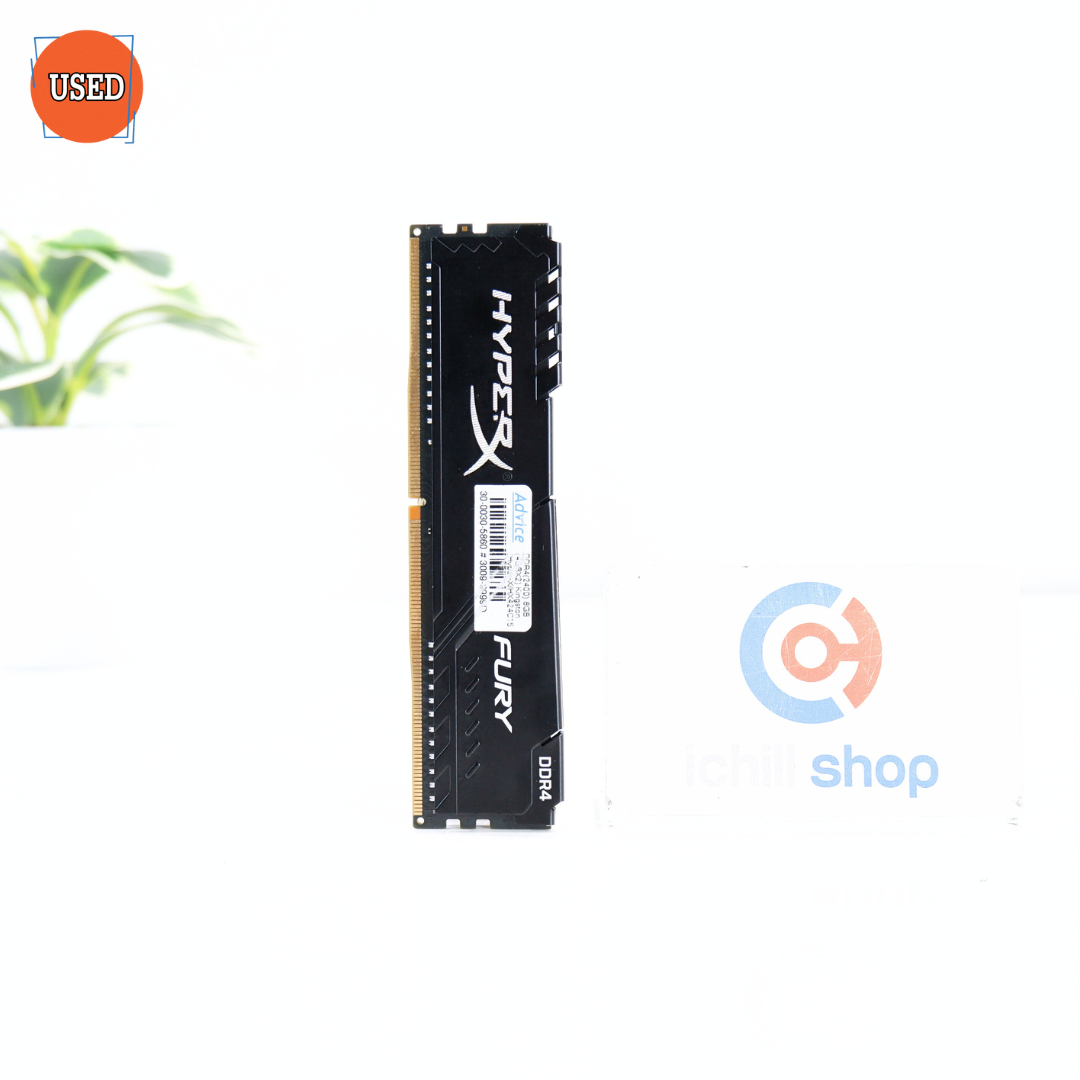 RAM (แรม) KINGSTON HYPER X FURY DDR4 4GB 2400MHz BLACK P16599