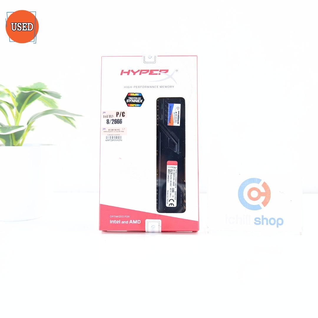 RAM (แรม) KINGSTON HYPER X FURY DDR4 8GB (8X1) 2666MHz (BLACK) P12509