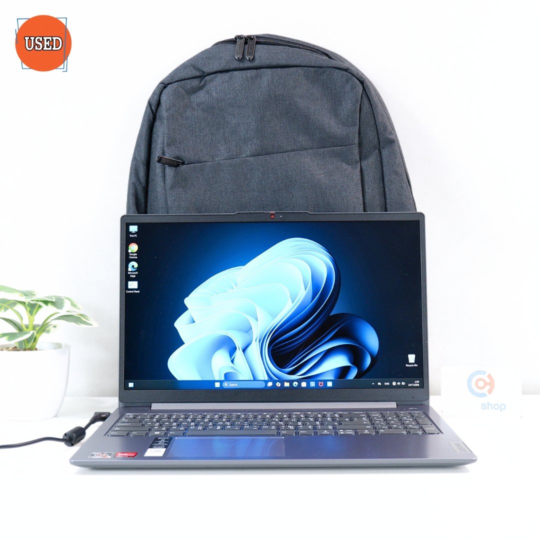 NOTEBOOK (โน๊ตบุ๊ค) LENOVO / CPU RYZEN 3 7320U / จอ 15.6" FHD / กราฟิกการ์ดออนบอร์ด / RAM DDR5 8GB / SSD 512GB P16269