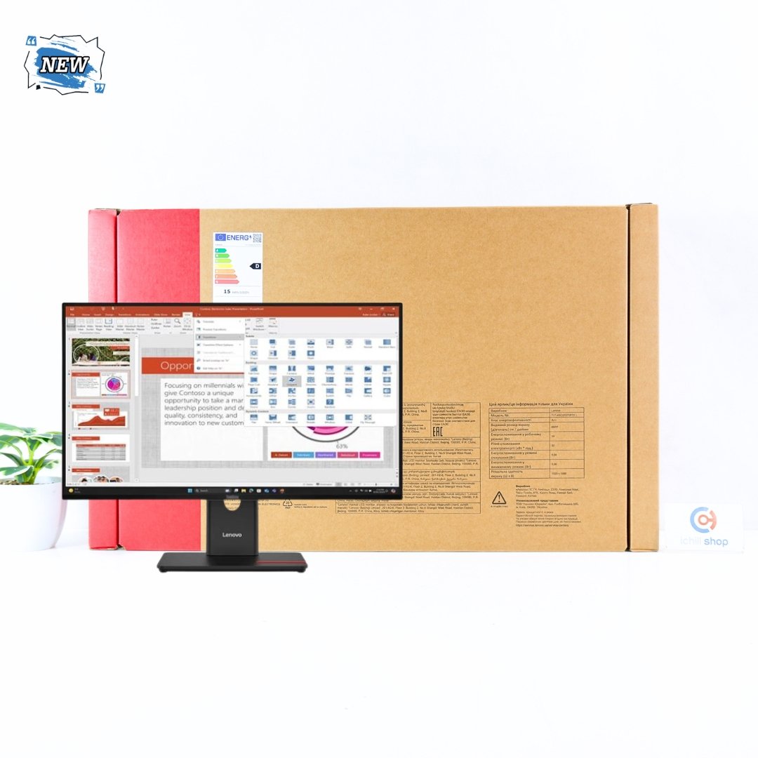 MONITOR (จอมอนิเตอร์) LENOVO THINKVISION T27-40 27 INCH IPS FHD 120Hz (ของใหม่) P17802