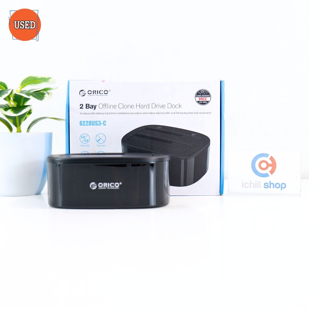HDD DOCKING STATION (อุปกรณ์เชื่อมต่อฮาร์ดดิสก์) ORICO 6228US3-C 2.5 / 3.5 INCH 2 BAY USB 3.0 P15869