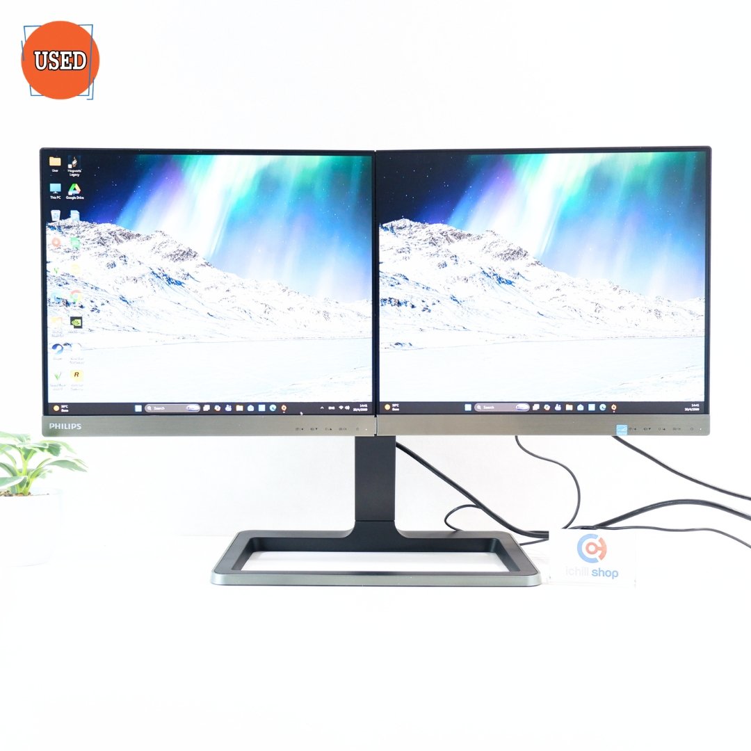 MONITOR (จอมอนิเตอร์) PHILIPS BRILLIANCE 19DP6QJNS/27 19 INCH X2 TWO-IN-ONE AH-IPS 60Hz P17099