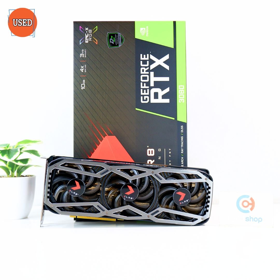 การ์ดจอ (VGA) PNY RTX3080 10GB 3F XLR8 GAMING REVEL EPIC-X RGB TRIPLE FAN P15731