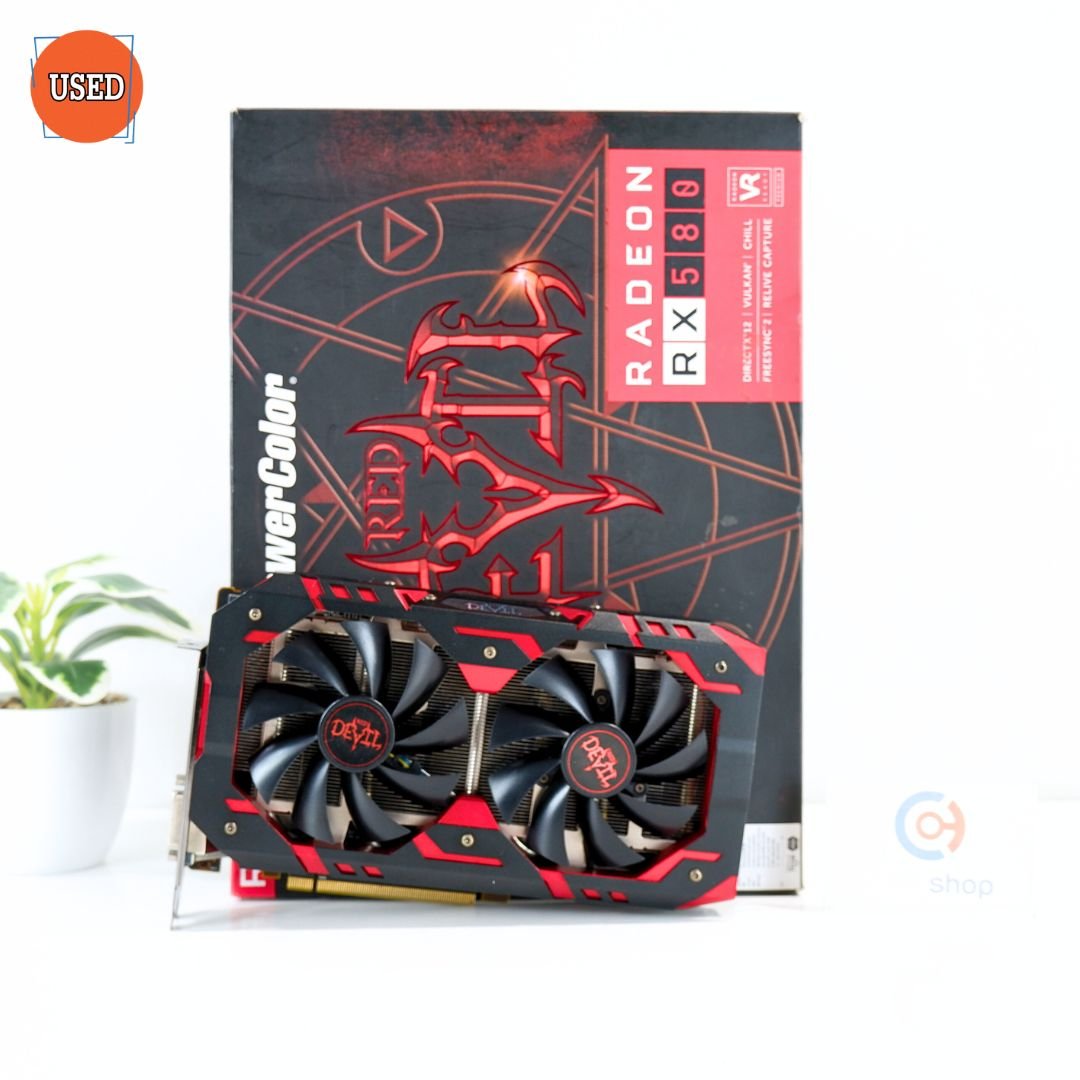 การ์ดจอ (VGA) POWER COLOR RED DEVIL RX580 8GB 2F DDR5 P09106