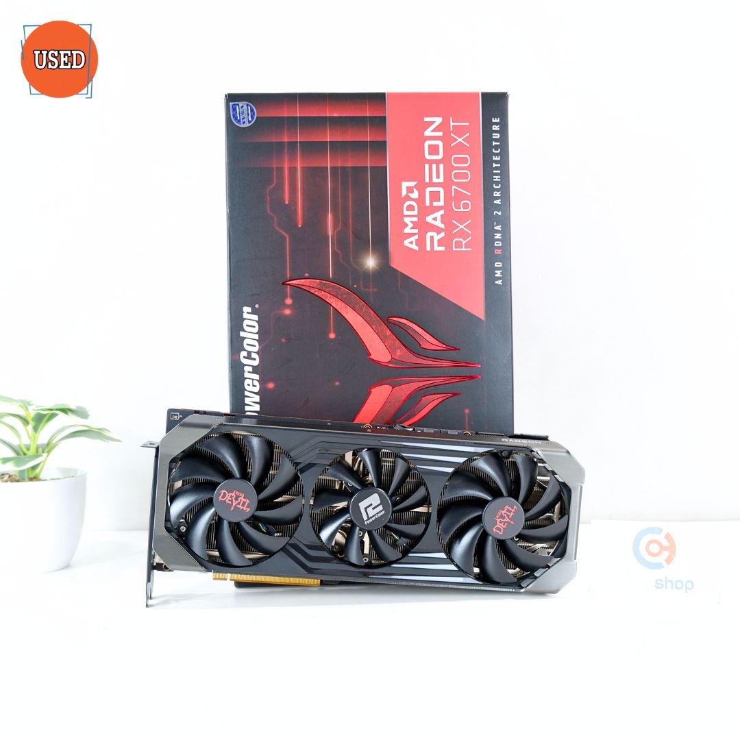 Red Devil Gpu Rx6700xt การ์ดจอ (VGA) POWER COLOR RX6700XT 12GB 3F RED DEVIL P14582