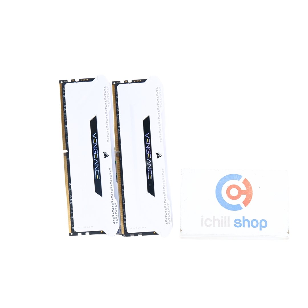 RAM (แรม) CORSAIR VENGEANCE RGB PRO SL DDR4 16GB (8GBX2) 3200MHz (WHITE ...