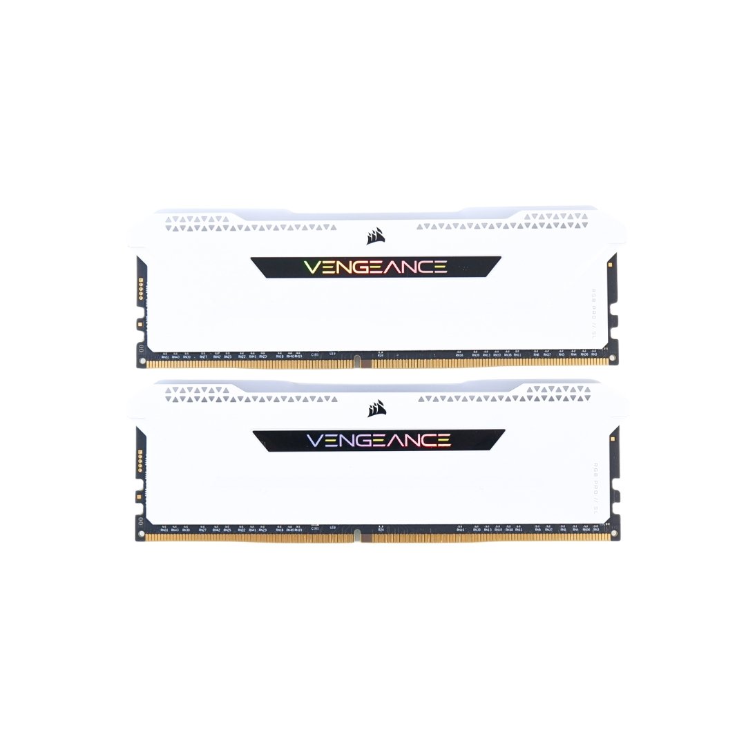 RAM (แรม) CORSAIR VENGEANCE RGB PRO SL DDR4 16GB (8GBX2) 3200MHz (WHITE ...