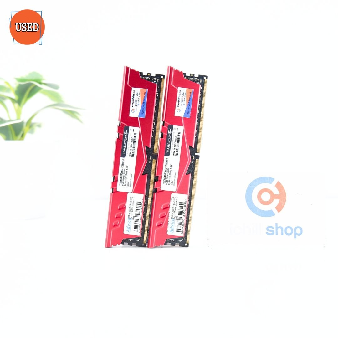 RAM (แรม) TEAM VULCAN Z DDR4 16GB (8X2) 2666MHz RED P15975