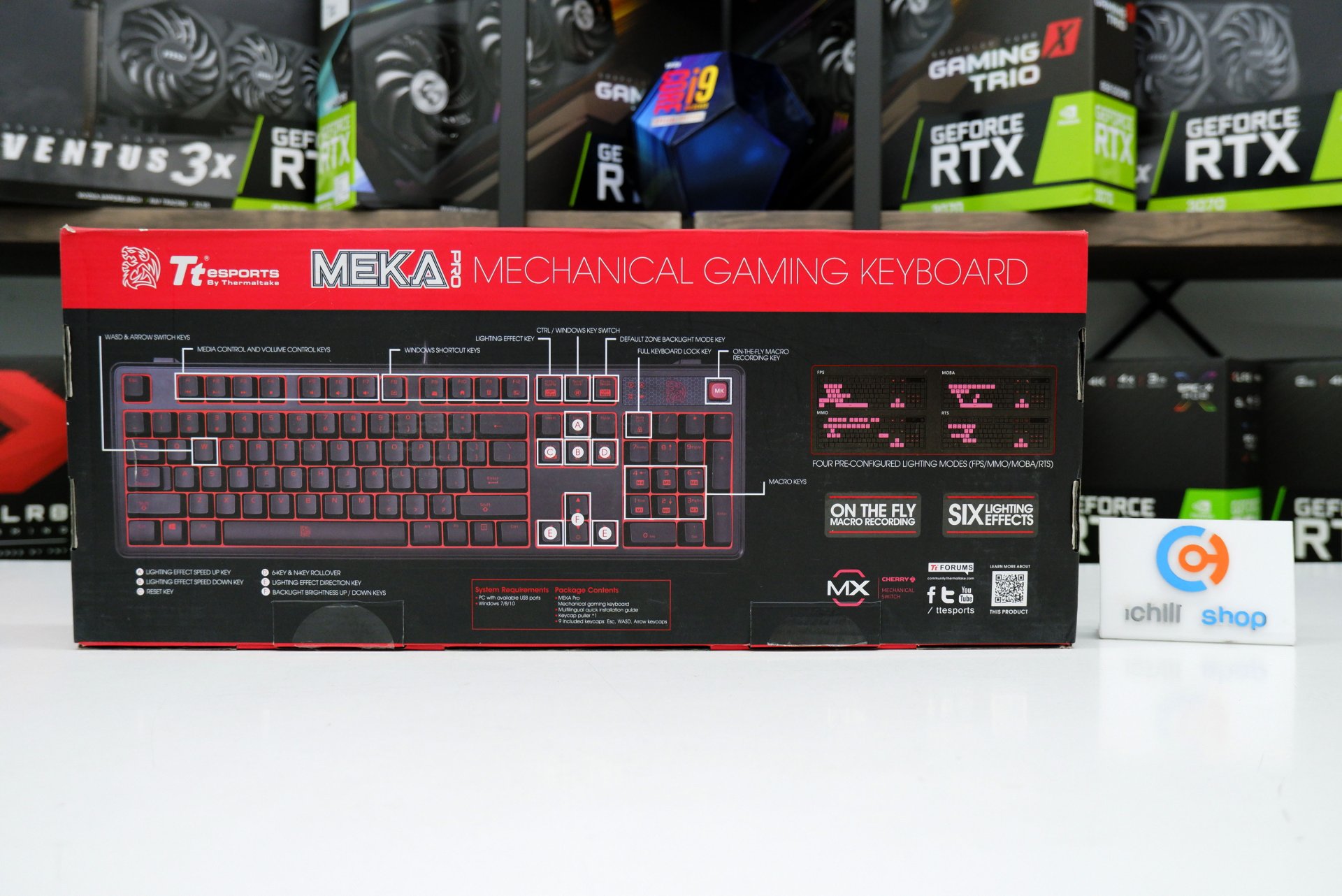 KEYBOARD (คีย์บอร์ด) THERMALTAKE MEKA PRO MECHANICAL GAMING KEYBOARD ...
