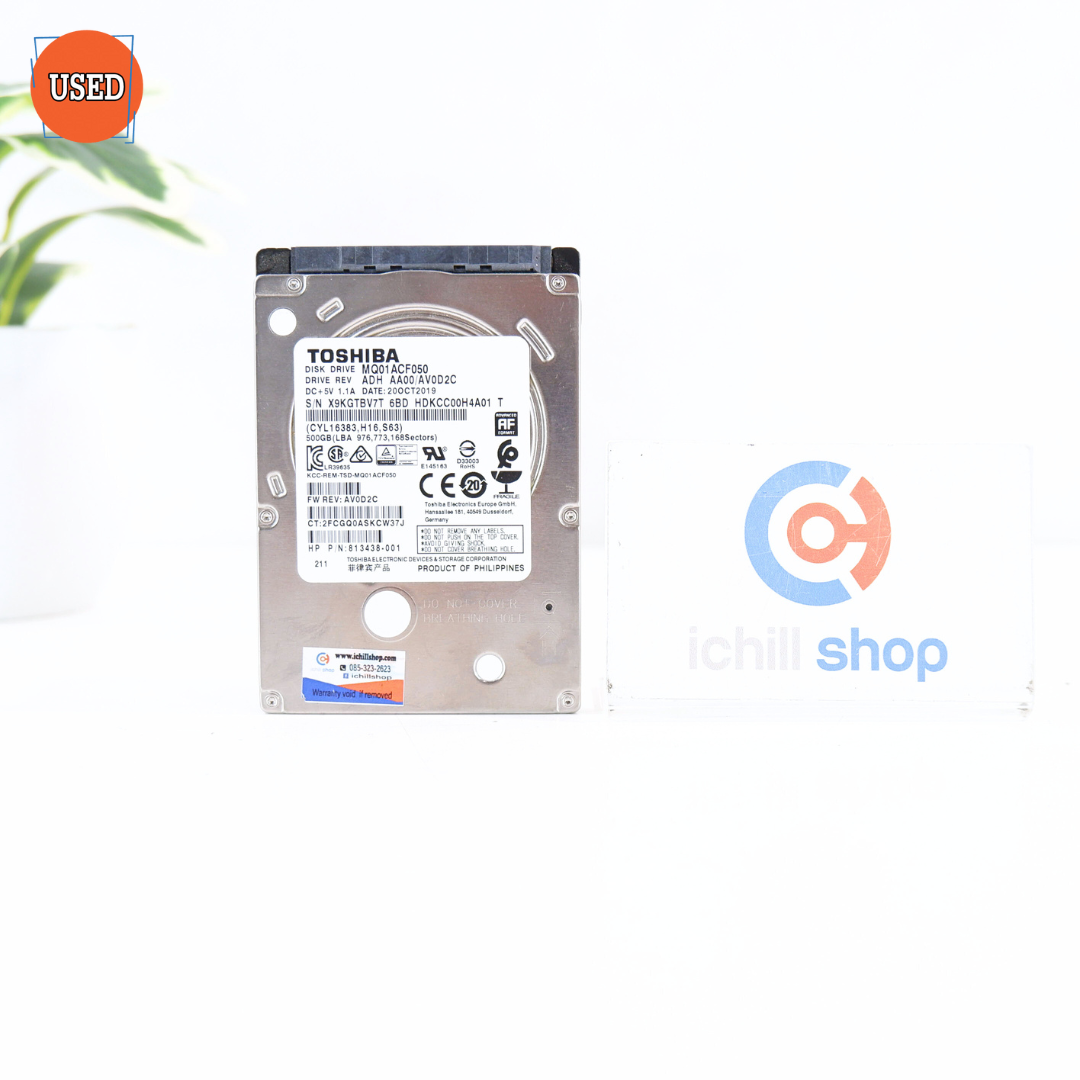 HDD NOTEBOOK (ฮาร์ดดิสโน๊ตบุ๊ค) TOSHIBA (MQ01ACF050) 500GB SATA 2.5 (ติดฟ้า, C7) P16373