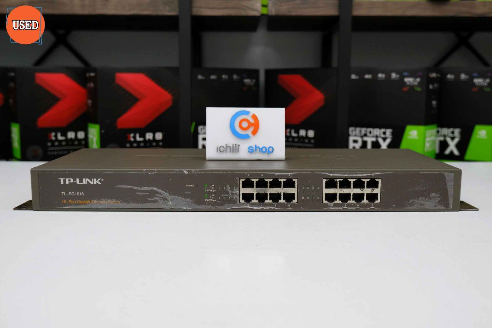 HUB (ฮับ) TP-LINK TL-SG1016 16 PORTS GIGABIT ETHERNET SWITCH NO BOX P12752