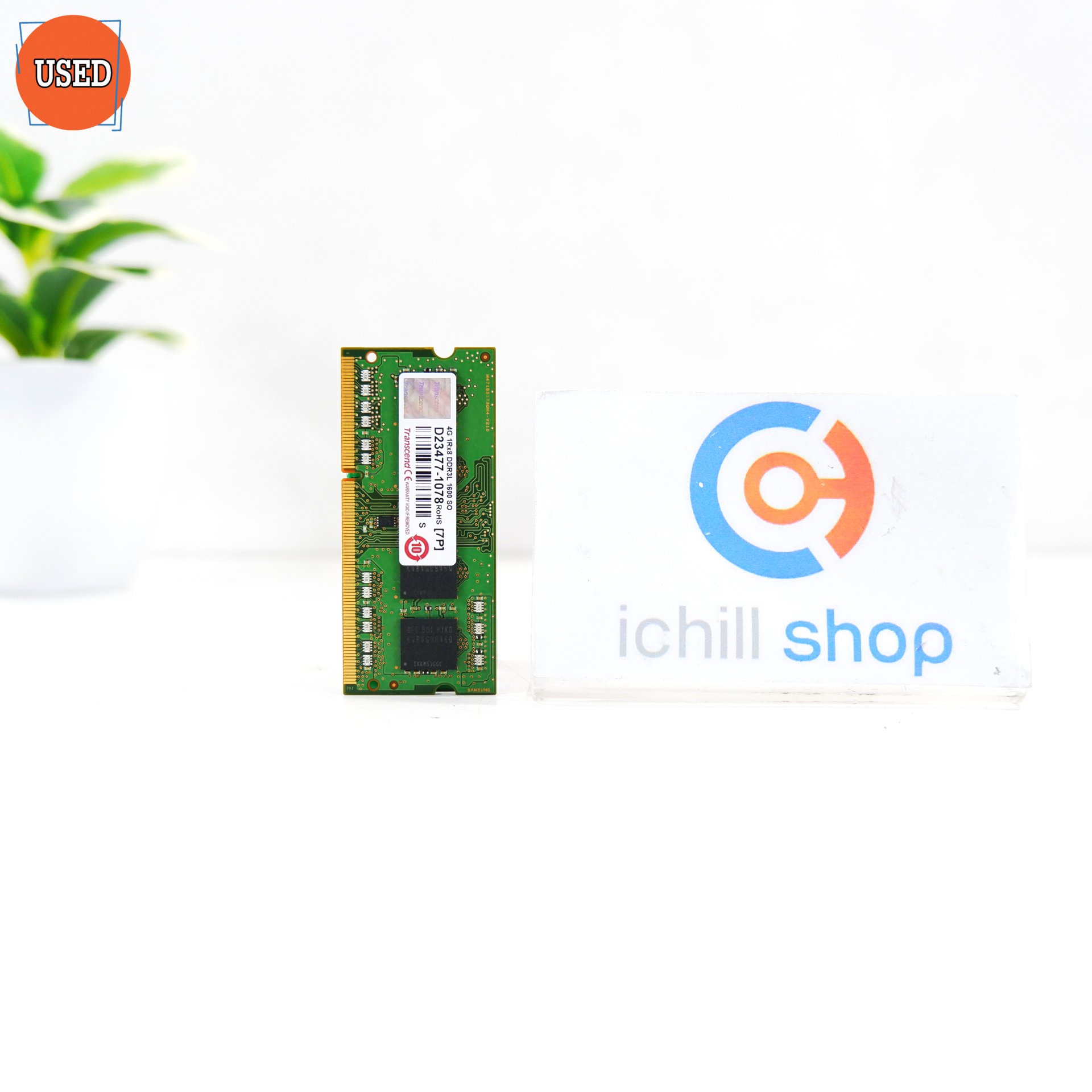 RAM NOTEBOOK (แรมโน๊ตบุ๊ค) TRANSCEND DDR3L 4GB 1600MHZ 8CHIPS P14286