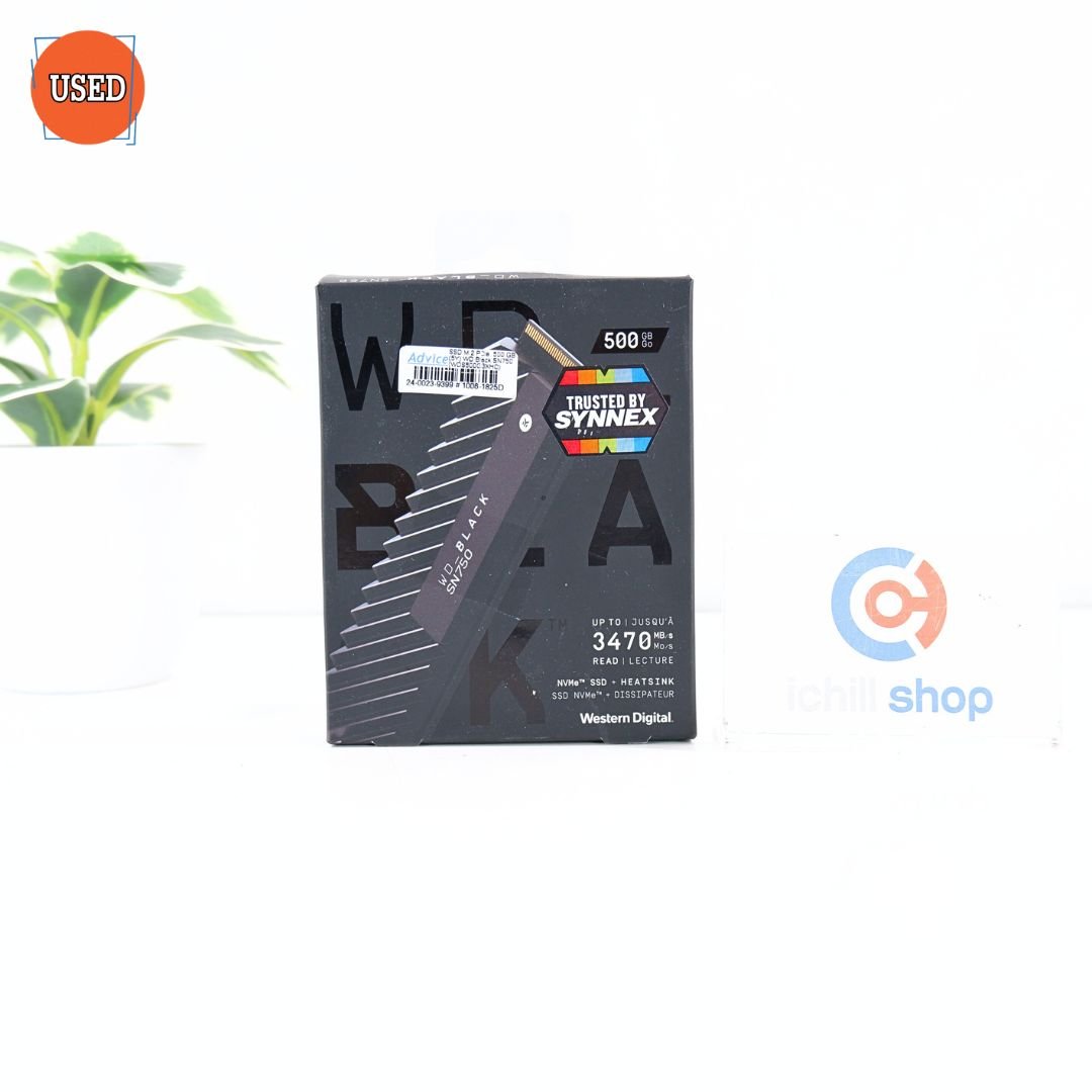SSD (เอสเอสดี) WD BLACK SN750 500GB PCIe NVMe M.2 2280 P06252