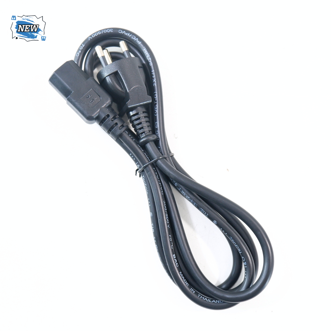 สายไฟ AC POWER ปลั๊กหัวกลม 3 ขา / ยาว 1.8 M / หนา 0.75 MM (ของใหม่) P16943