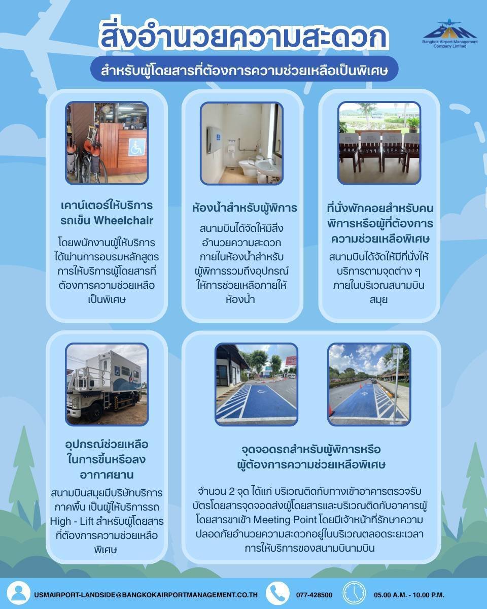 สิ่งอำนวยความสะดวกสำหรับผู้โดยสารที่ต้องการความช่วยเหลือเป็นพิเศษ