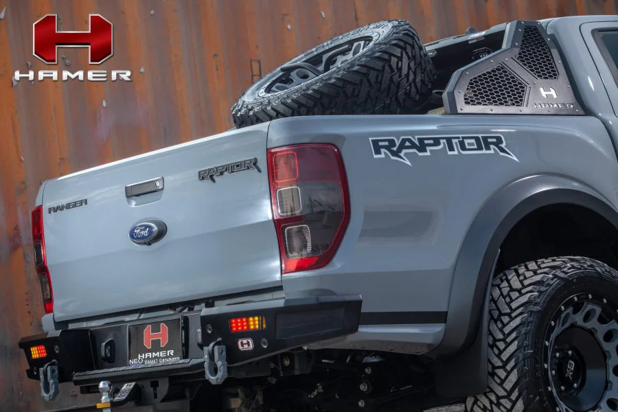 กันชนหลัง HAMER รุ่น M-SERIES REAR BUMPER FOR FORD RANGER RAPTOR