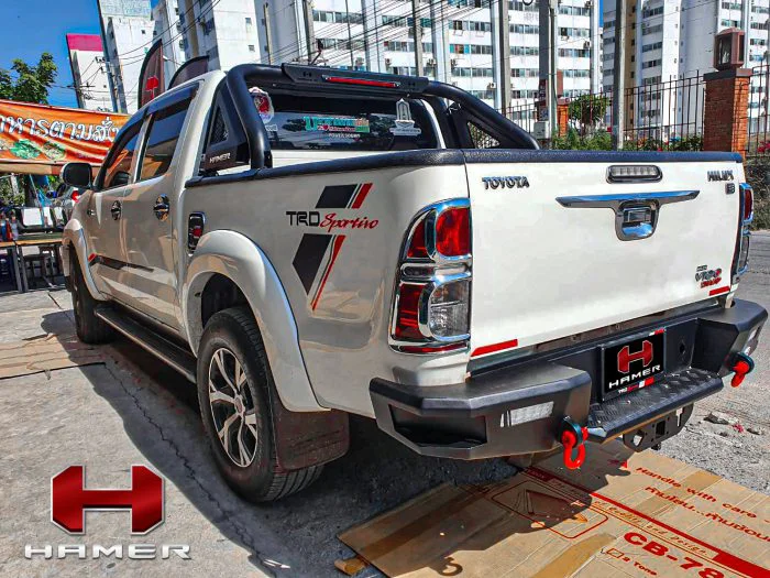 Revo Rear กันชนหลัง HAMER รุ่น M-SERIES REAR BUMPER FOR TOYOTA REVO 2015-2017 ...