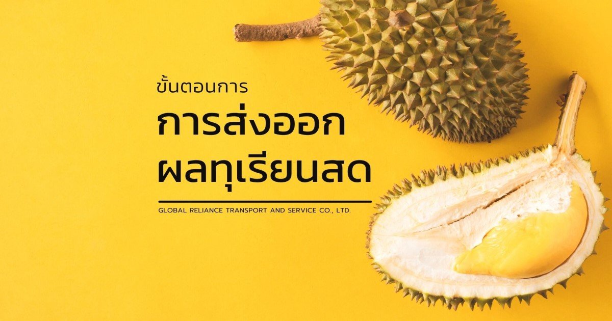 การส่งออกทุเรียน การส่งออกทุเรียน