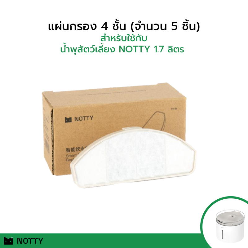 แผ่นกรองน้ำพุสัตว์เลี้ยง NOTTY - hykithailand