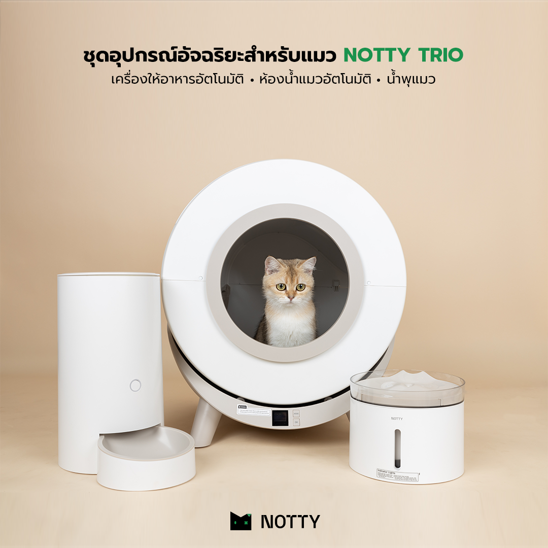 [Pre Order] NOTTY TRIO ชุดอุปกรณ์อัจฉริยะสำหรับแมว