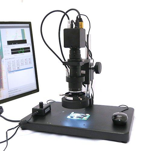 When using the length measurement function of a microscope for quality control