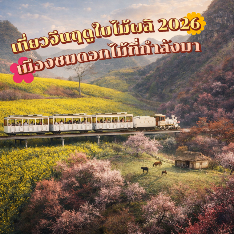 เที่ยวจีนฤดูใบไม้ผลิ 2026: เมืองชมดอกไม้ที่กำลังมา