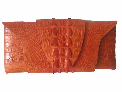 Genuine Crocodile Clutch/Purse in Tan Crocodile Leather #CRW208H-01