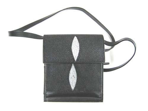 Genuine polished stingray leather crossbody purse/ clutch/ wristlet – Atlas  Goods by Your Needs Company