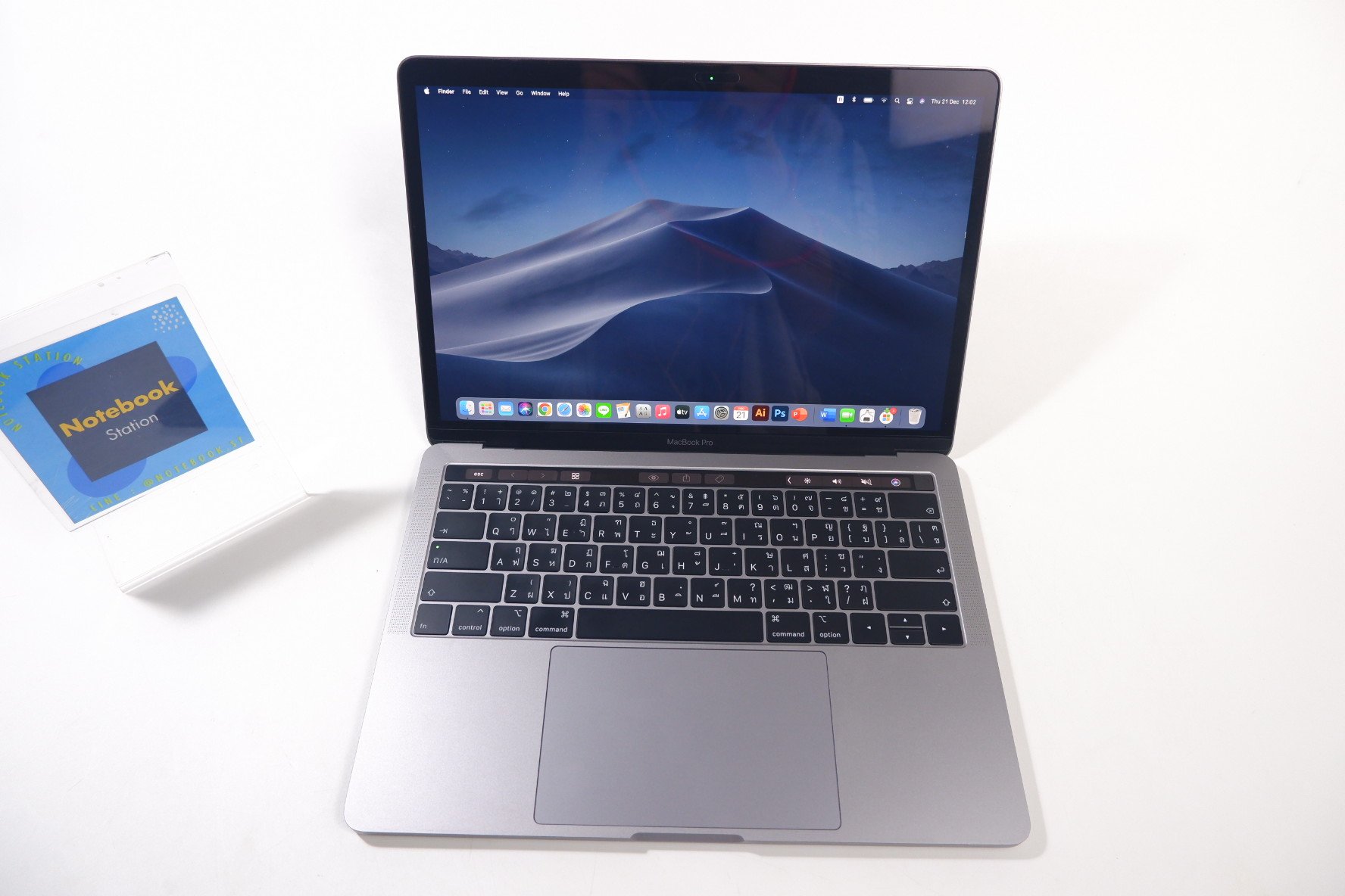 Macbook Pro(2019) i5 Gen 8 Ram8 SSD128 จอ13.3 IPS True Tone คีย์บอร์ดไฟ ฟังก์ชั่นTouch Bar เครื่องสวย พร้อมใช้งาน เพียง 18,900.-