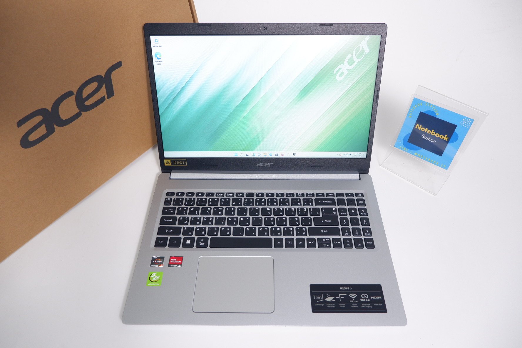 (ของใหม่)Acer Aspire 5 Ryzen3-5300U SSD512 Ram4 จอ15.6 FHD IPS เครื่องสวย อุปกรณ์ครบกล่อง พร้อมประกันศูนย์ ราคาเพียง 10,990.-