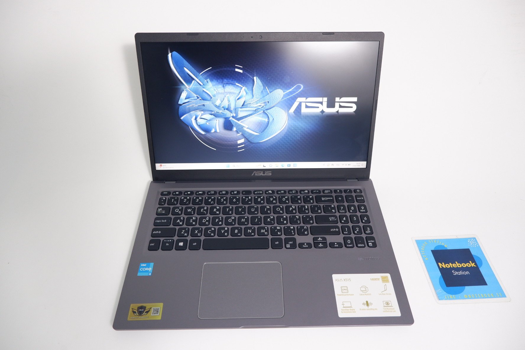 Asus i3-1115G4 Ram4 SSD512 จอ15.6 FHD IPS เครื่องสวยพร้อมใช้งาน มีประกันศูนย์ เพียง 9,990.-