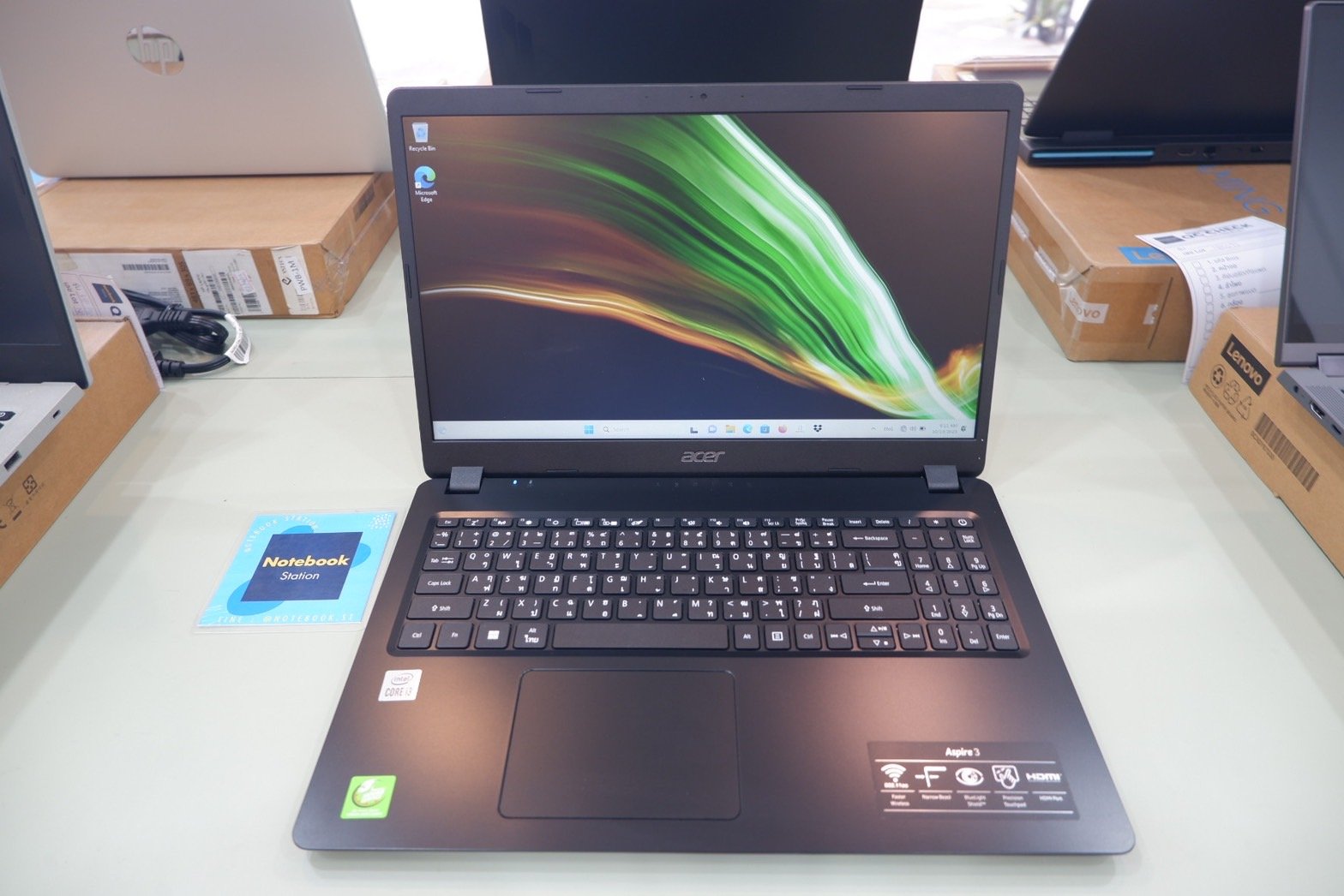 Acer Aspire 3 i3-1005G1 Ram4 SSD512 จอ15.6 HD เครื่องพร้อมใช้งาน ขายถูกเพียง 6,990.-