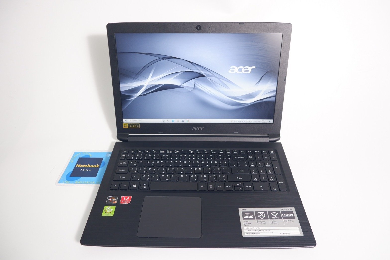 Acer Aspire 3 Ryzen5-2500U Ram8 SSD256 จอ15.6 Full HD ราคาเพียง 7,400.-