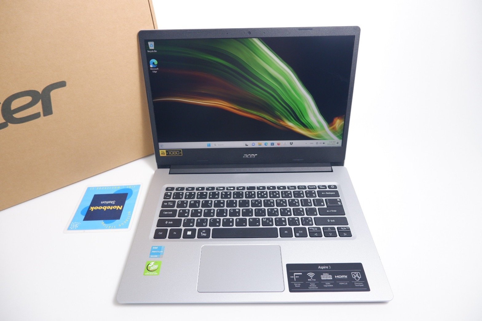 (ของใหม่) Acer Aspire3 N6000 SSD256 Ram4 หน้าจอ14 FHD IPS จอภาพคมชัด น้ำหนักเบา เพียงราคา 7,990 .-