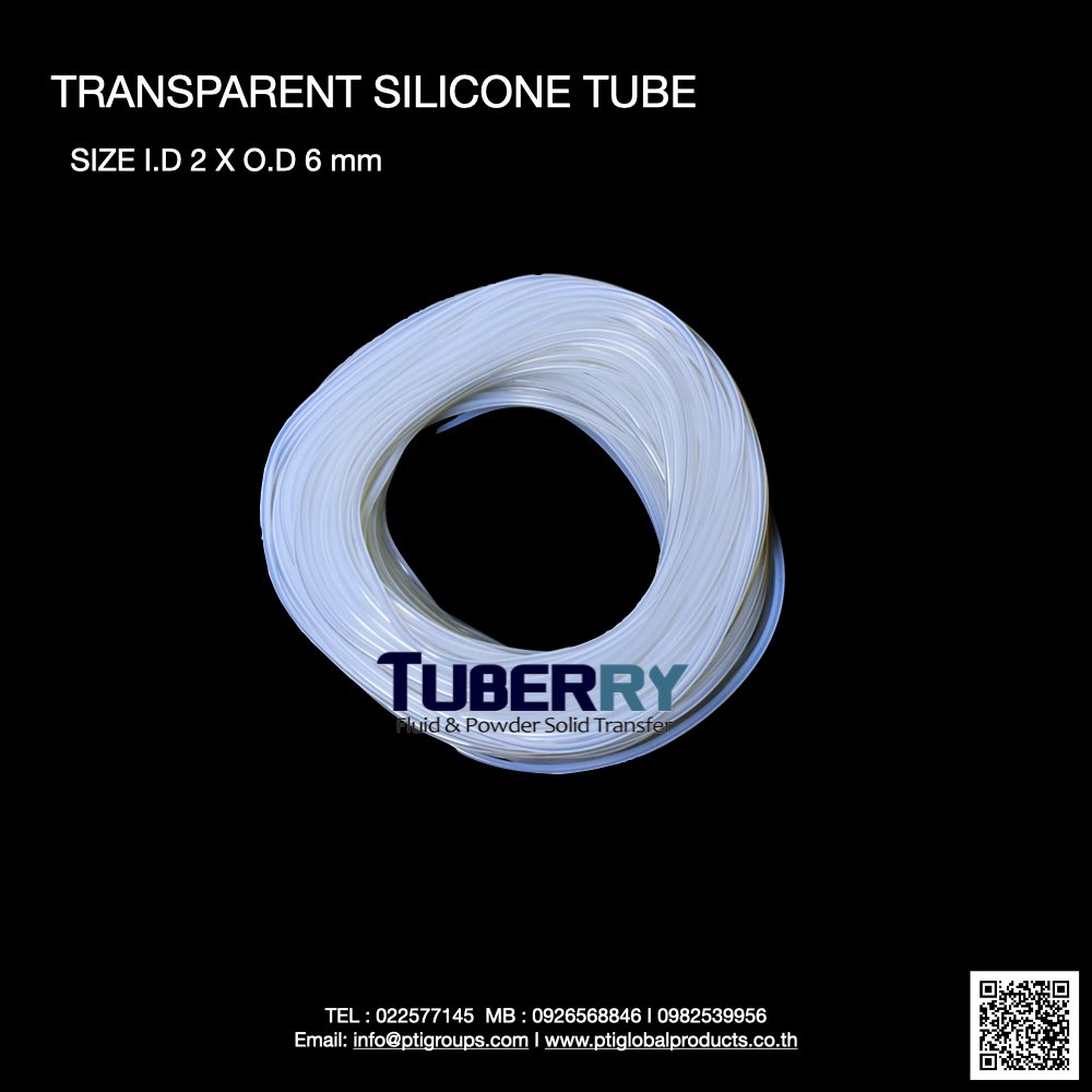  Silicone Tube I.D 2 X O.D 6 mm 