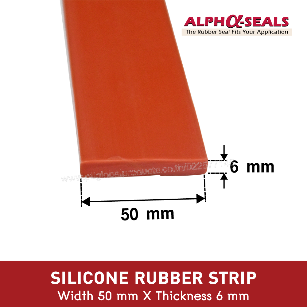 Silicone Rubber Strip  50x6 mm