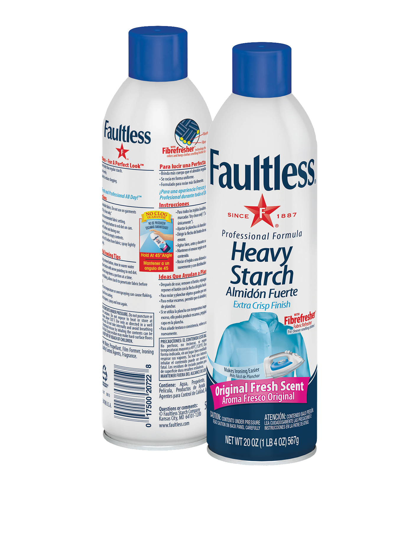 Almidón Faultless en aerosol aroma lavanda 585 ml
