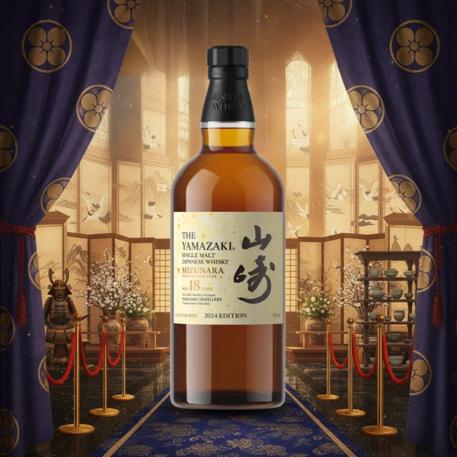 Yamazaki Whisky Mizunara Japanese Aged 18YR 2024 Edition Whisky 700ml.