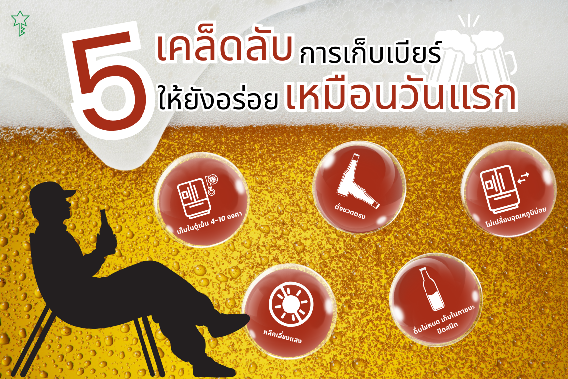 เก็บเบียร์ยังไงให้รสชาติดีเหมือนวันแรก? เคล็ดลับง่าย ๆ ที่คนรักเบียร์ควรรู้