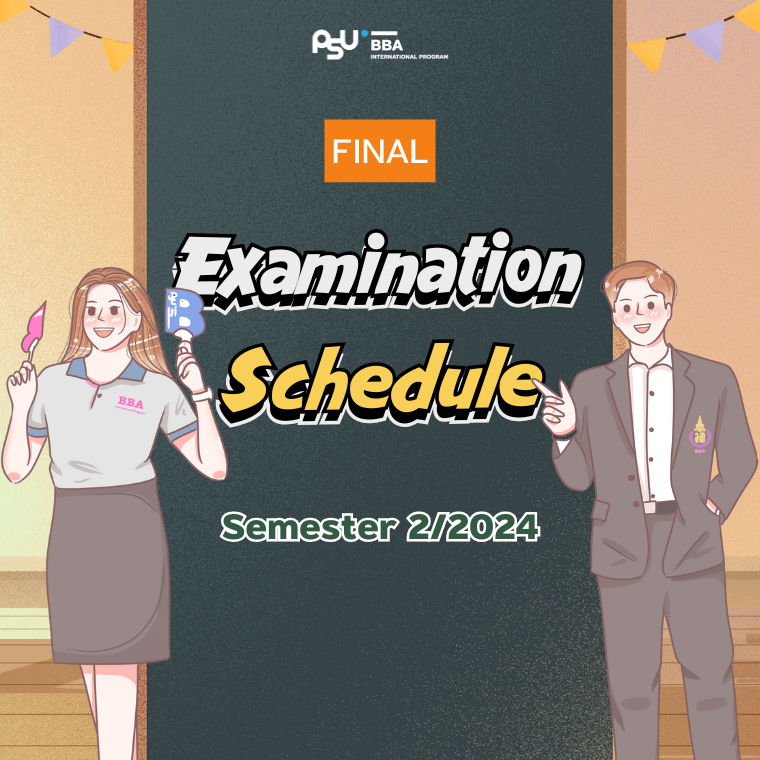 Final Examination Schedule 2/2567 (2/2024)