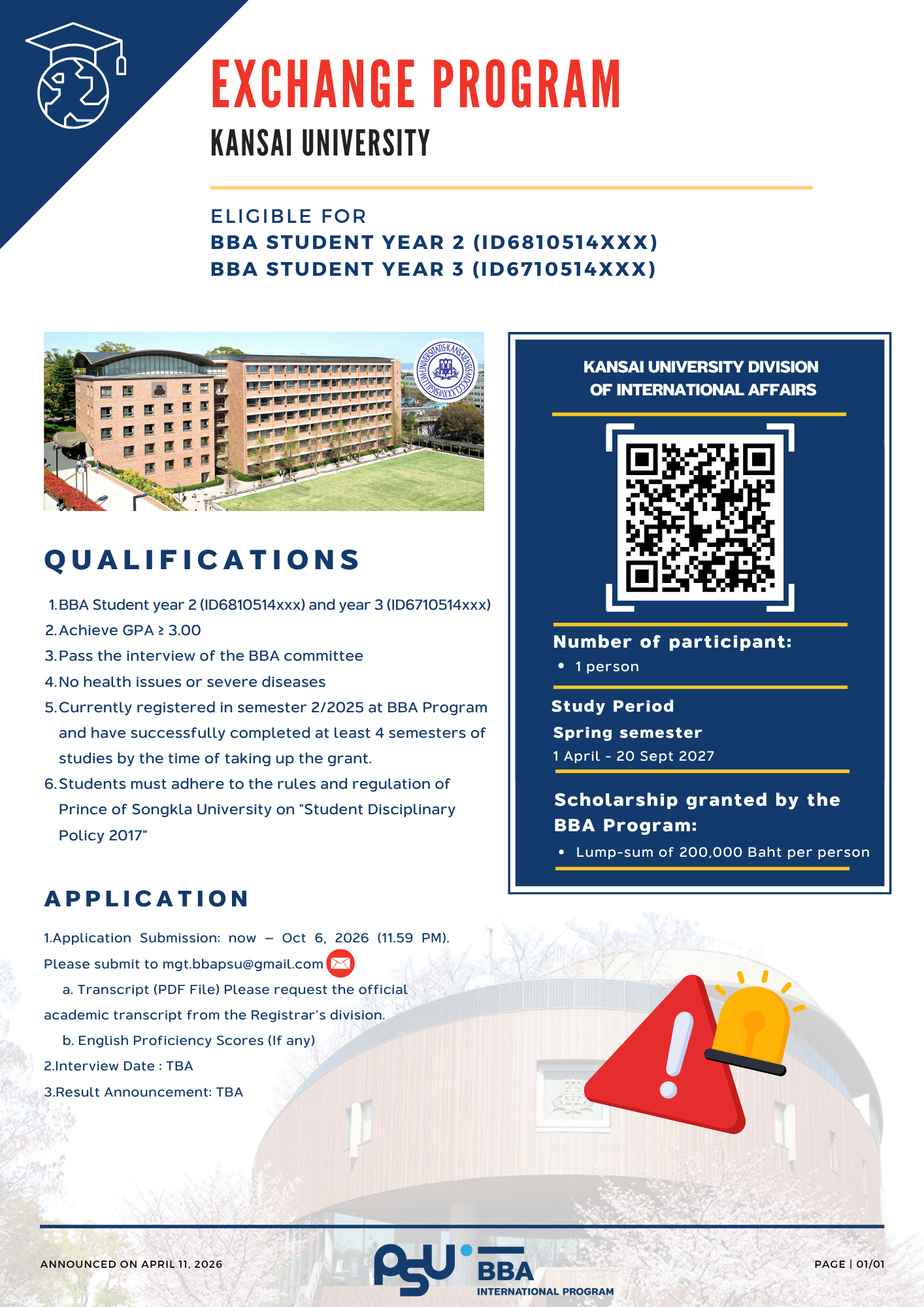 Exchange Program - Kansai University